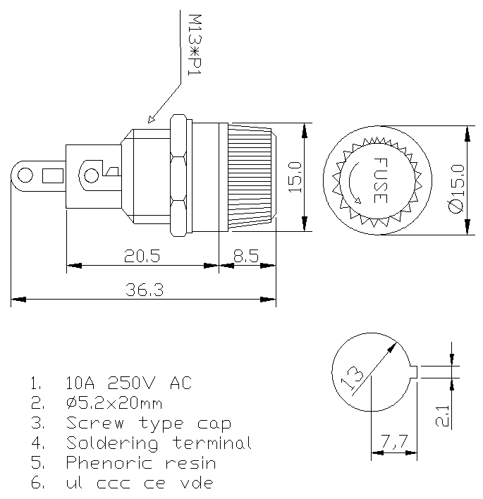 https://www.hzhinew.com/250-volt-fuse-holder20mm-panel-mount10ah3-12a-hinew-product/
