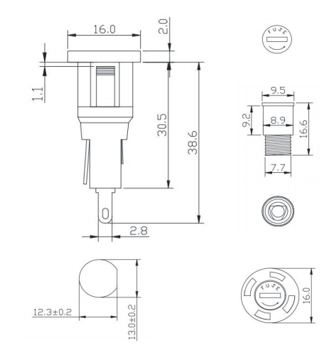 https://www.hzhinew.com/mini-fuse-holder- blockpanel-mount5x20mm250v-10amph3-54c-hinew-product/